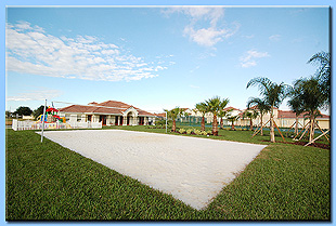 The Sand Volleyball court, available to residents of our Luxury Villa.