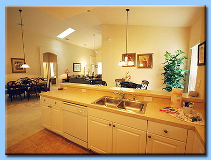 Another view of the Villas kitchen area.