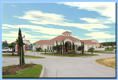 The clubhouse at Tuscan Hills, Orlando, near Disney